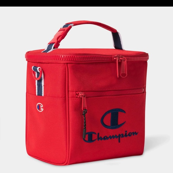 NWOT champion Men's Sweatshirt WITH match insulated lunchbox Size L. Bundle!! - Picture 11 of 13